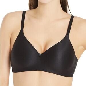 NWT Chantelle C13G20 Comfort Wire Free Bra Size 32E 32DD Black